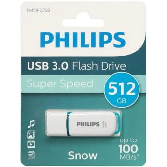  USB-флешка PHILIPS Snow3.0 (FM51FD75B/97) 512GB, USB 3.0 