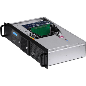  Корпус Procase GM225F-B-0 2U Rack, черный, панель управления, без блока питания, глубина 250мм, MB 6.7"x6.7" 