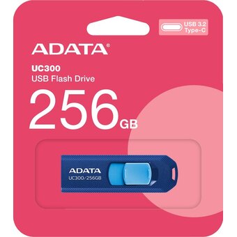 USB-флешка A-DATA UC300 (ACHO-UC300-256GRNB/BU) 256GB, Type-C 