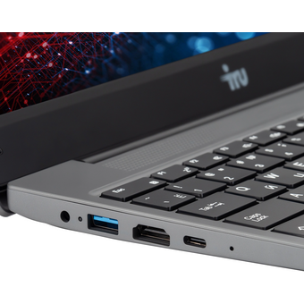  Ноутбук IRU Tactio 14RLH (2084802) Ryzen 5 7430U 8Gb SSD512Gb AMD Radeon Graphics 14" IPS FHD (1920x1080) FreeDOS grey WiFi BT Cam 4000mAh 