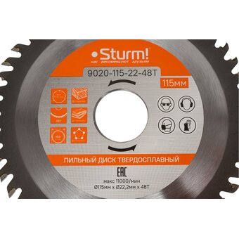  Пильный диск Sturm! 9020-115-22-48T 
