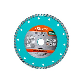  Диск алмазный Sturm! 9020-04-180x22-T Turbo 