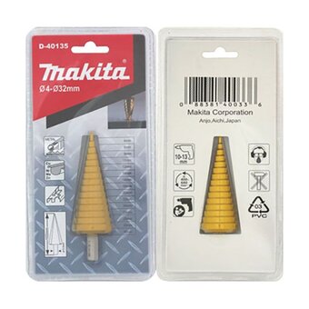  Сверло ступенчатое Makita D-40135 HSS ф 4-20мм 