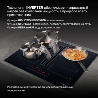  Варочная поверхность Hyundai HHIH 6858 BG черный 