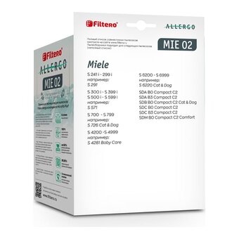  Пылесборники Filtero MIE 02 (4) Allergo 4шт 