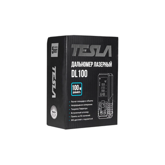  Дальномер лазерный TESLA DL100 точность 2мм, 100 метров 