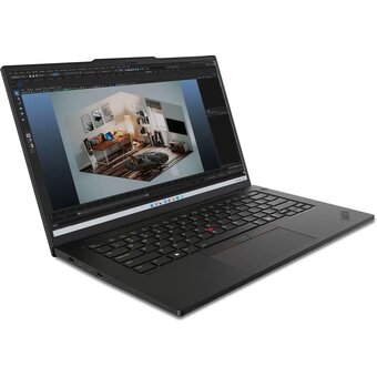  Ноутбук Lenovo ThinkPad P14s G5 (21G3S5DR00)Core Ultra 7 155H 32Gb SSD1Tb NVIDIA RTX 500 4Gb 14.5" IPS Touch WQXGA (2560x1600) Windows11Pro black WiFi 