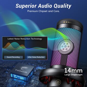  Микрофон Tonor TC310+ черный 