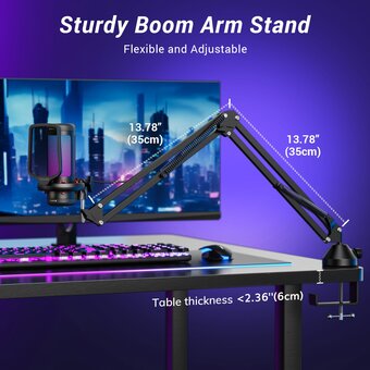  Микрофон Tonor TC310+ черный 