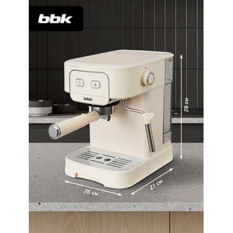  Кофеварка BBK BCM1504 слоновая кость 