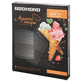  Панель для мультипекаря REDMOND RAMB-119 тонкие вафли Черный 