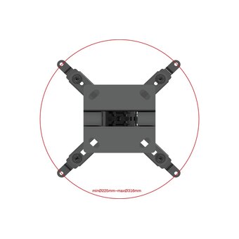  Кронштейн UniTeki PM2102B black 