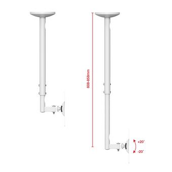  Кронштейн UniTeki LCD2101NW white 