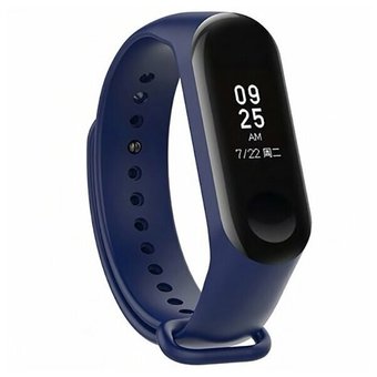  Ремешок силиконовый для фитнес трекера Xiaomi Mi Band Mi Band 4/3 синий 