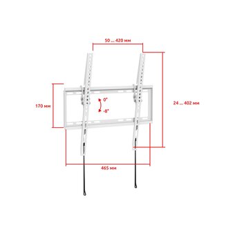  Кронштейн UniTeki TM1506W white 