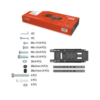  Кронштейн UniTeki FM1704B black 