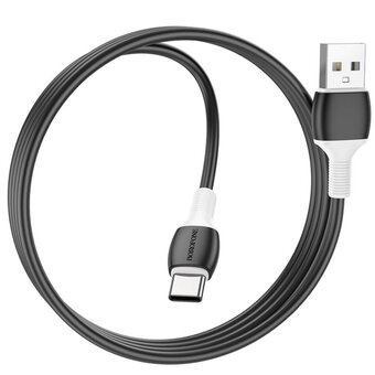  УЦ Дата-кабель BOROFONE BX84 Rise charging data cable Type-C 1м черный (плохая упаковка) 