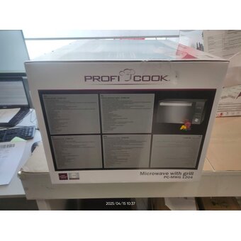  УЦ Микроволновая печь Profi Cook PC-MWG 1204 schwarz (плохая упаковка, незначительный дефект сборки, малая потертость ручки) 