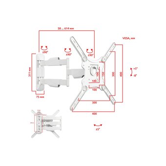  Кронштейн UniTeki FML40W 