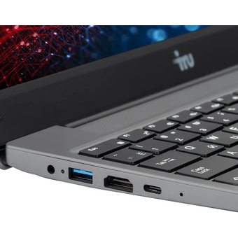  Ноутбук IRU Tactio 14RLH (2084815) Ryzen 5 7430U 16Gb SSD512Gb AMD Radeon Graphics 14" IPS FHD (1920x1080) Windows 11 Pro 64 grey WiFi BT Cam 4000mAh 