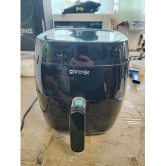  УЦ Аэрогриль Gorenje AF1409DB (плохая упаковка, б/у, нет гар.талона, замена микровыключателя, не плотно защелкивается контейнер) 