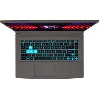  Ноутбук MSI Thin 15 B12UCX-3061XRU (9S7-16R831-3061) Intel Core i7-12650H/16Gb/SSD512Gb/RTX 2050 4Gb/15.6"/IPS/FHD/144Hz/NoOS/Cosmos Gray 