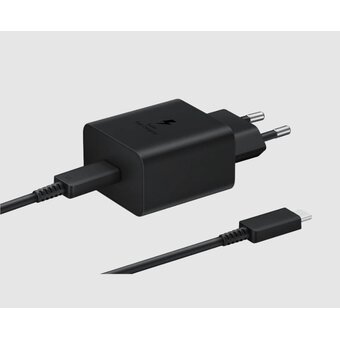  СЗУ Samsung EP-T4511XBEGGB 45W 2pin USB-C + Кабель Type-C to Type-C Черный 