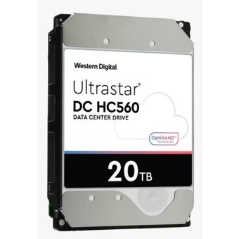  HDD WD Ultrastar DC HC560 (0F38752/WUH722020BLE604) 20Tb SATA 6Gb/s, 7200 rpm, 512mb buffer, 3.5" 