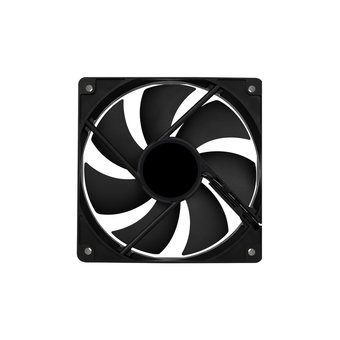  Вентилятор Aerocool Force 12 PWM Black (120x120x25mm, 4-pin PWM, 500-1500 об/мин, 18.2-27.5dB) (4718009158016) 