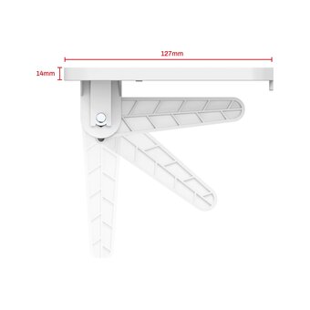  Полка UniTeki DM1812W white 