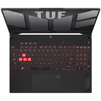  Ноутбук ASUS TUF Gaming A15 FA507UI-LP181 (90NR0I65-M008K0) AMD Ryzen 7 8845HS/16Gb/512Gb/RTX4070 8Gb/15.6"/IPS/FHD/144Hz/NoOS/Mecha Gray 