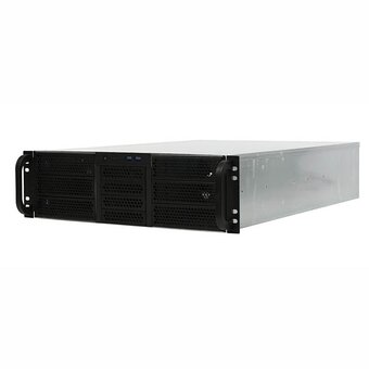  Корпус Procase RE306-D6H4-C8-48 3U server case,6x5.25+4HDD,черный,без блока питания(2U,2U-redundant),глубина 480мм,MB CEB 12"x10.5" 