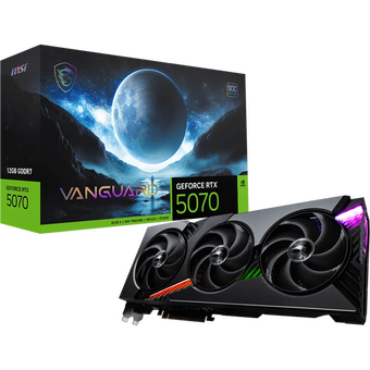  Видеокарта MSI RTX5070 Vanguard SOC 12GB (RTX 5070 12G Vanguard SOC) GDDR7 192bit 3xDP HDMI 3Fan RTL 