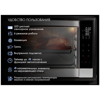  Мини-печь TUAREX TK-5065 черный 