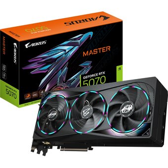  Видеокарта Gigabyte Nvidia GeForce RTX 5070 Master 12Gb (GV-N5070AORUS M-12GD 1.0), GDDR7, Ret 