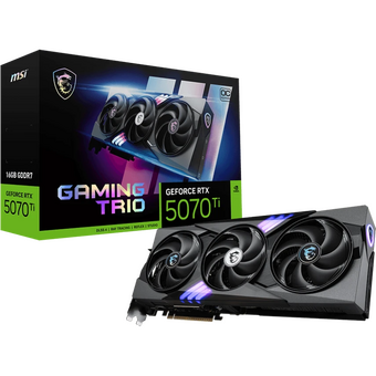  Видеокарта MSI nVidia GeForce RTX 5070Ti 16G Gaming Trio OC Plus, RTL PCI-E 