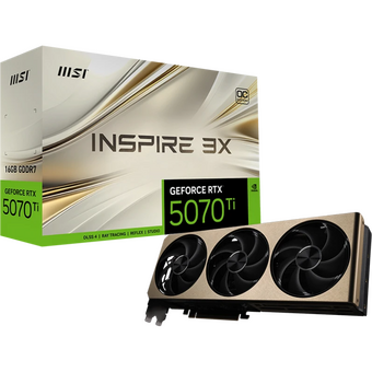  Видеокарта MSI nVidia GeForce RTX 5070Ti 16G Inspire 3X OC Plus, RTL PCI-E 