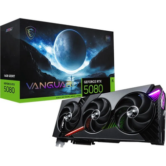  Видеокарта MSI Nvidia GeForce RTX 5080 Vanguard SOC 16ГБ (602-V531-16S)(RTX 5080 16G Vanguard SOC), GDDR7, Ret 
