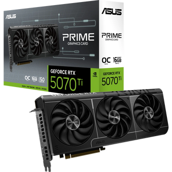  Видеокарта ASUS RTX5070Ti Prime OC 16GB (Prime-RTX5070TI-O16G) (90YV0MF0-M0NA00) GDDR7 256bit 3xDP HDMI 3Fan RTL 