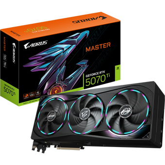  Видеокарта Gigabyte nVidia GeForce RTX 5070Ti Master 16Gb (GV-N507TAORUS M-16GD) PCI-E 