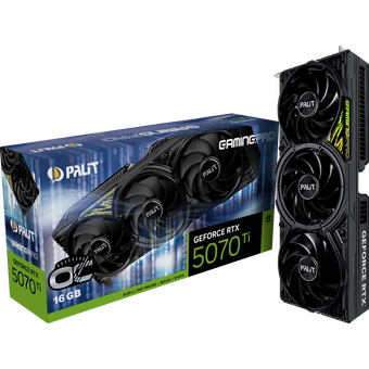  Видеокарта Palit RTX5070Ti GamingPro OC 16GB (NE7507TS19T2-GB2031A) GDDR7 256bit 3xDP HDMI 3Fan RTL 