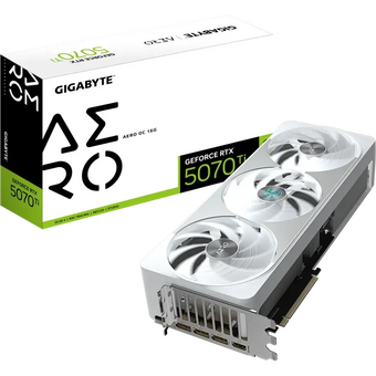  Видеокарта Gigabyte nVidia GeForce RTX 5070Ti Aero OC 16Gb (GV-N507TAERO OC-16GD) PCI-E 