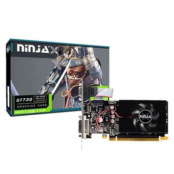  Видеокарта Ninja (Sinotex) GT730 (NK73NP013F) PCIE (96SP) 1GB 128BIT DDR3 DVI HDMI D-SUB RTL 