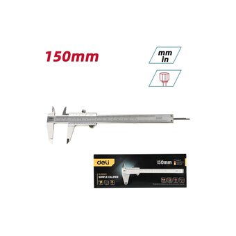  Штангенциркуль Deli DL92150C 150мм 