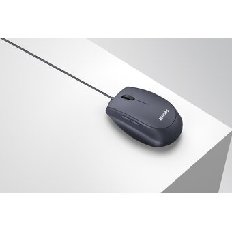  Мышь проводная Philips SPK7327 (SPK7327B/60) Чёрный 