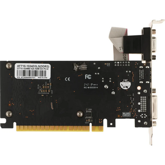  Видеокарта AFOX GT710 1G (AF710-1024D3L5) DDR3 64bit DVI/DP/HDMI RTL 