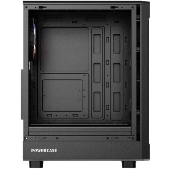  Корпус Powercase Mistral PA5B (CMOAB-L4), Tempered Glass, 4x 120mm FRGB Fans, чёрный, ATX 