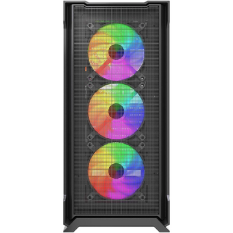  Корпус Powercase Mistral AZ4B ARGB (CMAZB-A4), Tempered Glass, 4x 120mm ARGB Fans, чёрный, ATX 