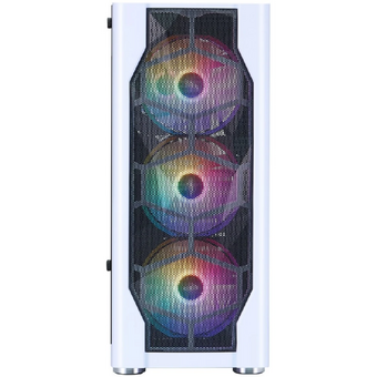  Корпус 1STPLAYER DK D4 White (D4-WH-4F1) / ATX / 4x120mm FRGB fans 