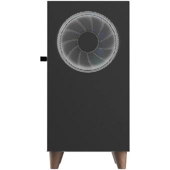  Корпус WIZMAX EM1 Woofer Black без БП M-ATX Mini-Tower, TG, 1x160mm + LED, 1xUSB-A 3.0 2.0, mATX, mITX 